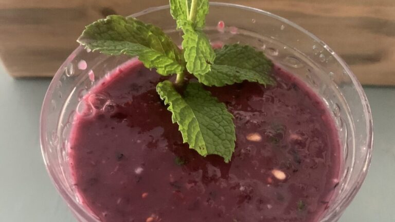 Watermelon Berry Mint Smoothie