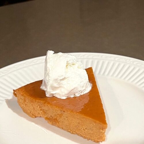 crustless pumpkin pie recipe