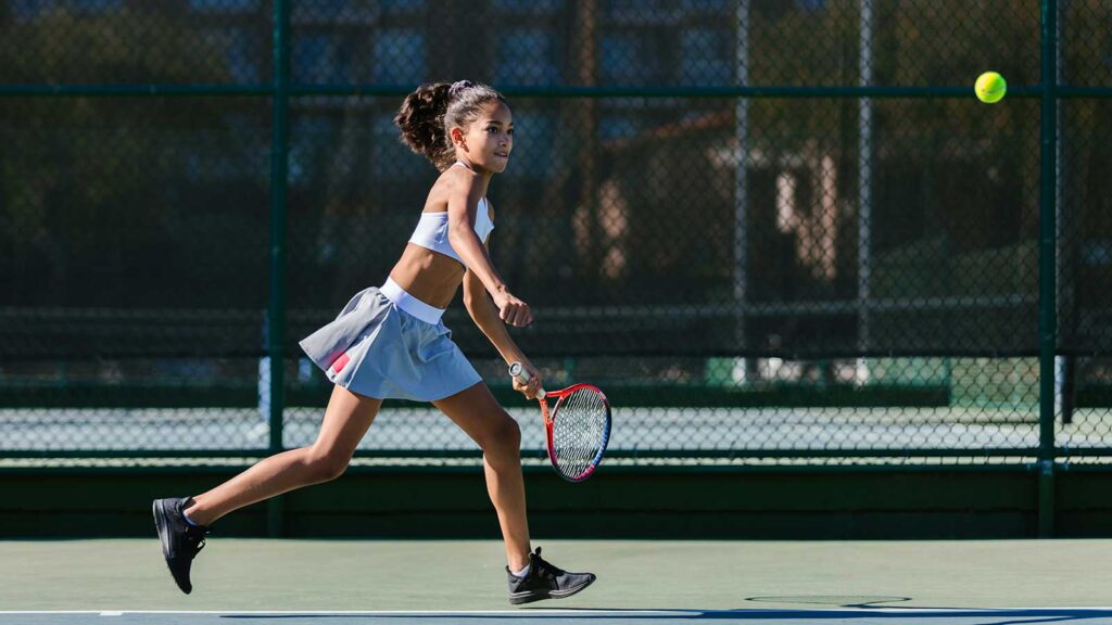 sports nutrition for teens - teen playing tennis